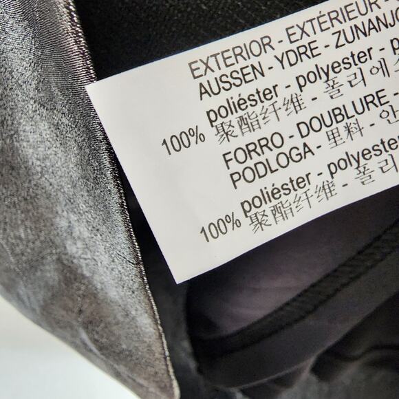 Zara Metallic Silver Spaghetti Strap Mini Dress Ruffle Neckline Small - Picture 5 of 10